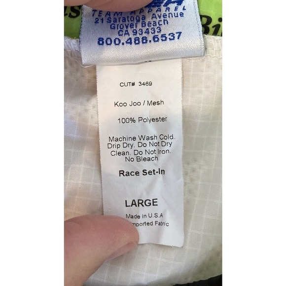 Voler Sleeveless Cycling Jacket Size Large Men’s Blue Orange Full Zip - Picture 4 of 8